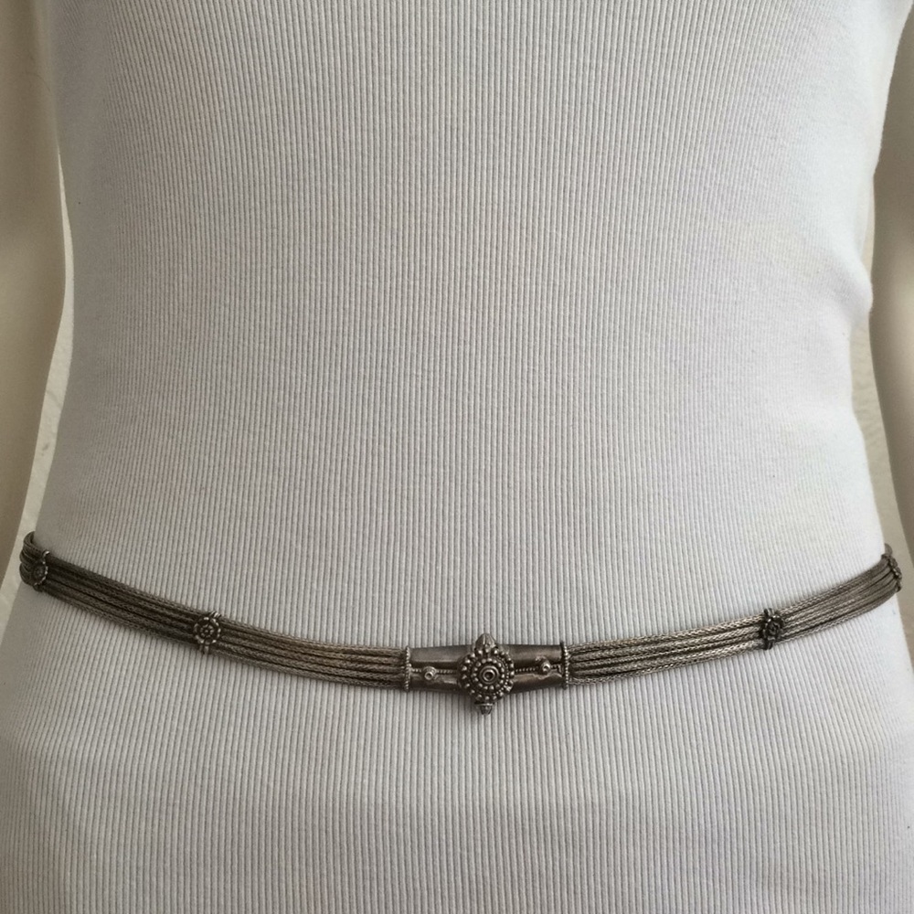 Antique Rajasthani Solid Silver Wedding Belt - image 5